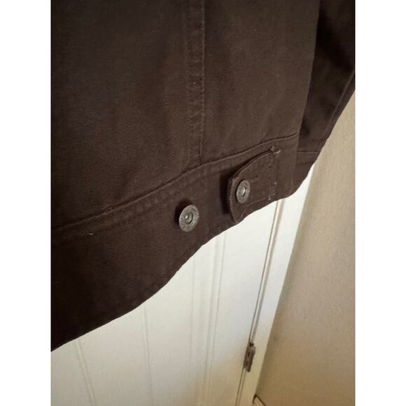 Vintage Woolrich Telluride Jacket Brown Sherpa Fleece Lined Canvas Barn Coat M - Picture 4 of 7